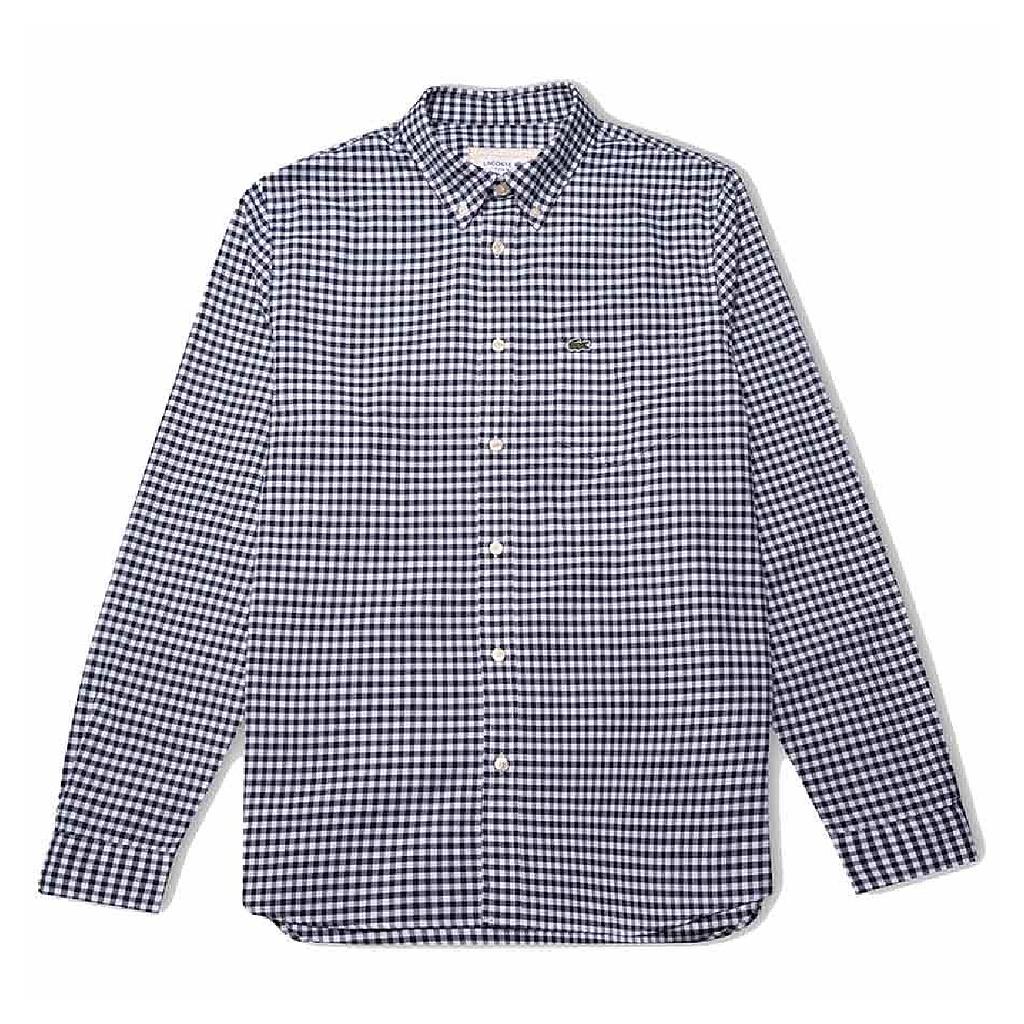 Men's Regular Fit Gingham Oxford Cotton Shirt