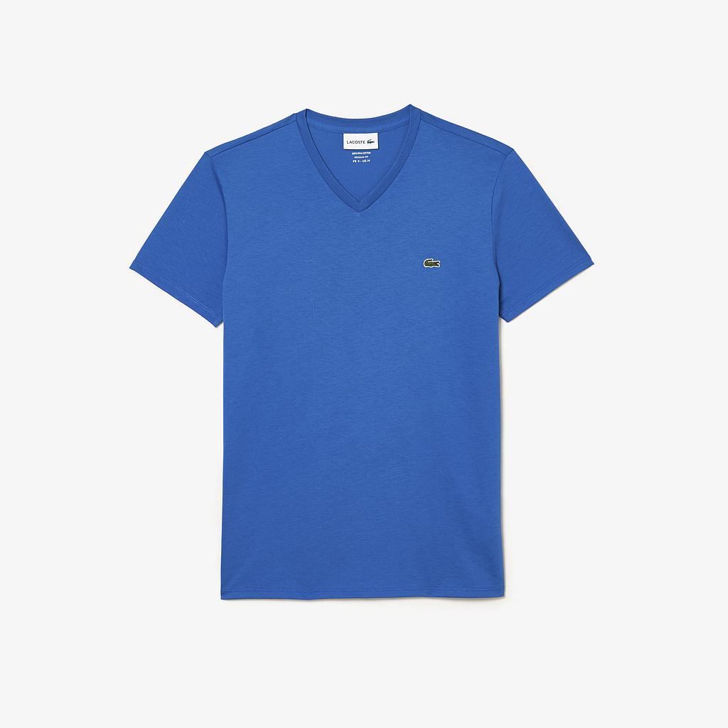 [TH6710] Men's V-Neck Pima Cotton Jersey T-Shirt