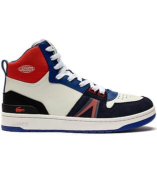 Men's L001 Leather Colorblock High-Top Sneakers