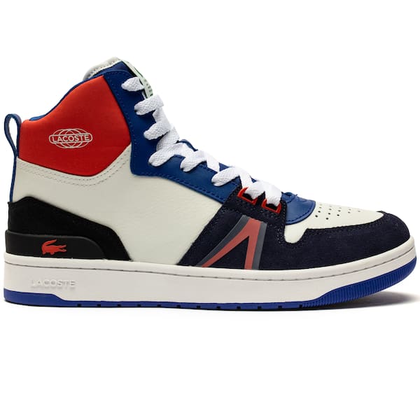 Men's L001 Leather Colorblock High-Top Sneakers
