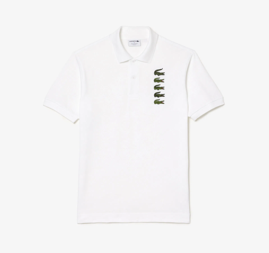 Men's Croc Badge Piqué Polo