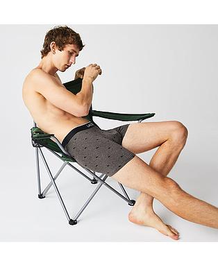 Men's Branded Waist Long Stretch Cotton Boxer Brief 3-Pack