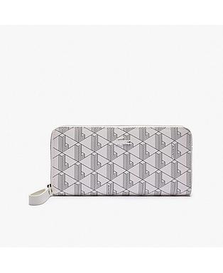 Women's Monogram Print Zip Wallet