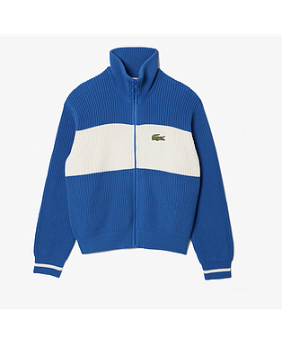 Women's Colorblock Zip-Up Cardigan