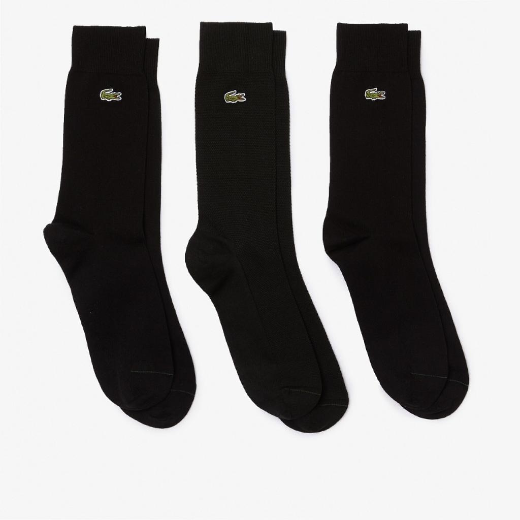 [RA4261] Unisex 3-Pack High-Cut Cotton Piqué Socks