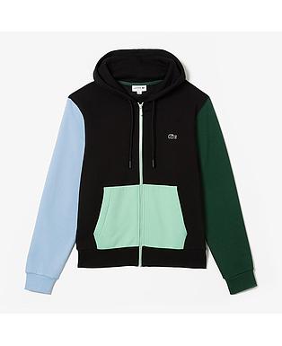 Men's Classic Fit Colorblock Zip-Up Hoodie