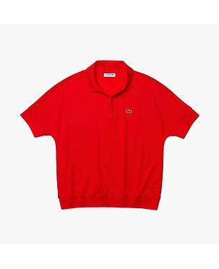Women's Loose Fit Flowy Piqué Polo