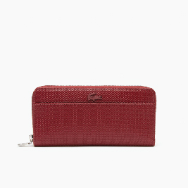Unisex Chantaco Zipped Piqué Leather Large Wallet