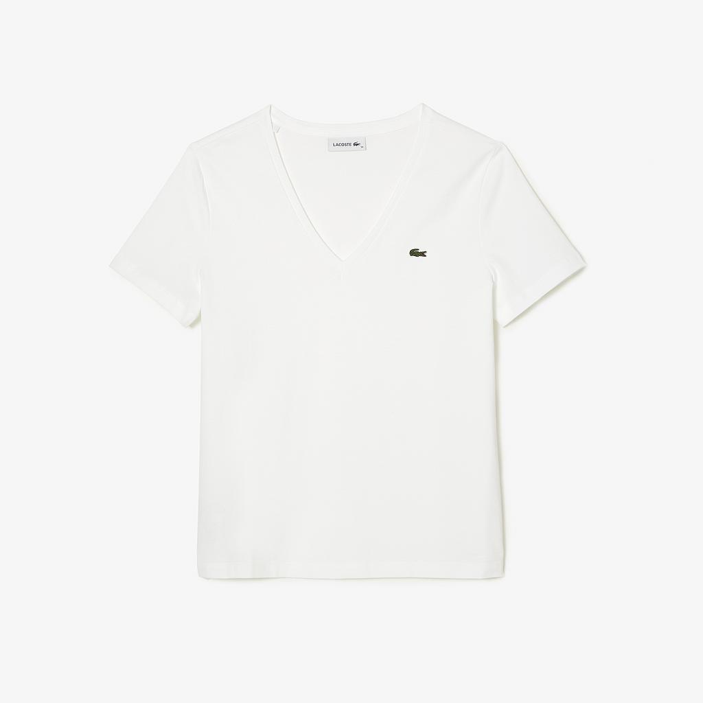 Women's V-neck Loose Fit Cotton T-shirt