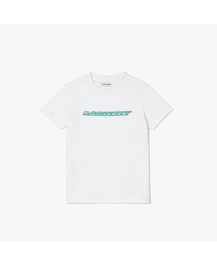 Kids' Lacoste Cotton Jersey T-Shirt with Contrast Marking