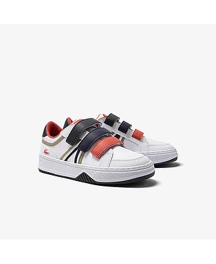 Children's Lacoste L001 Synthetic Tricolour Trainers