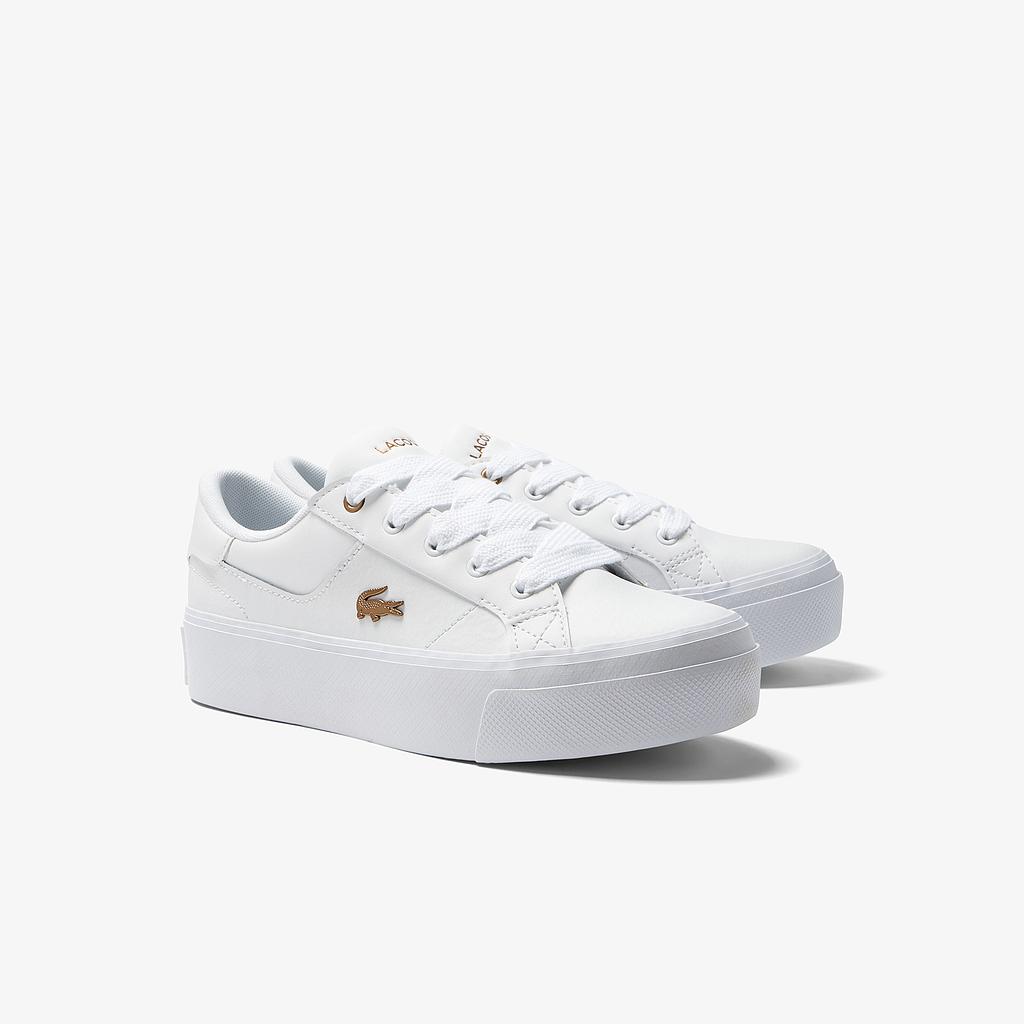 Women's Lacoste Ziane Platform Leather Trainers