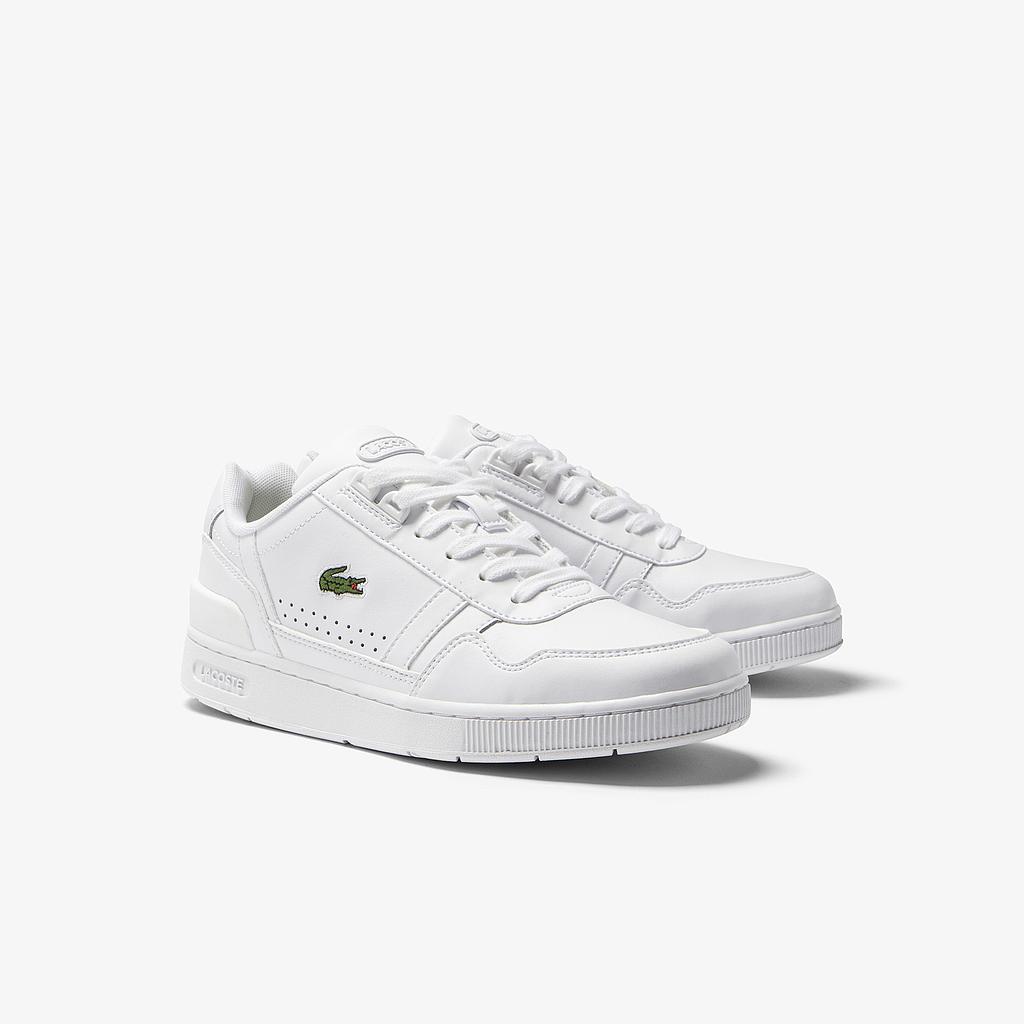 [745SFA0090] Women's Lacoste T-Clip Leather Trainers