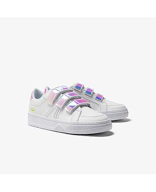 Children's Lacoste L001 Synthetic Colour Block Trainers
