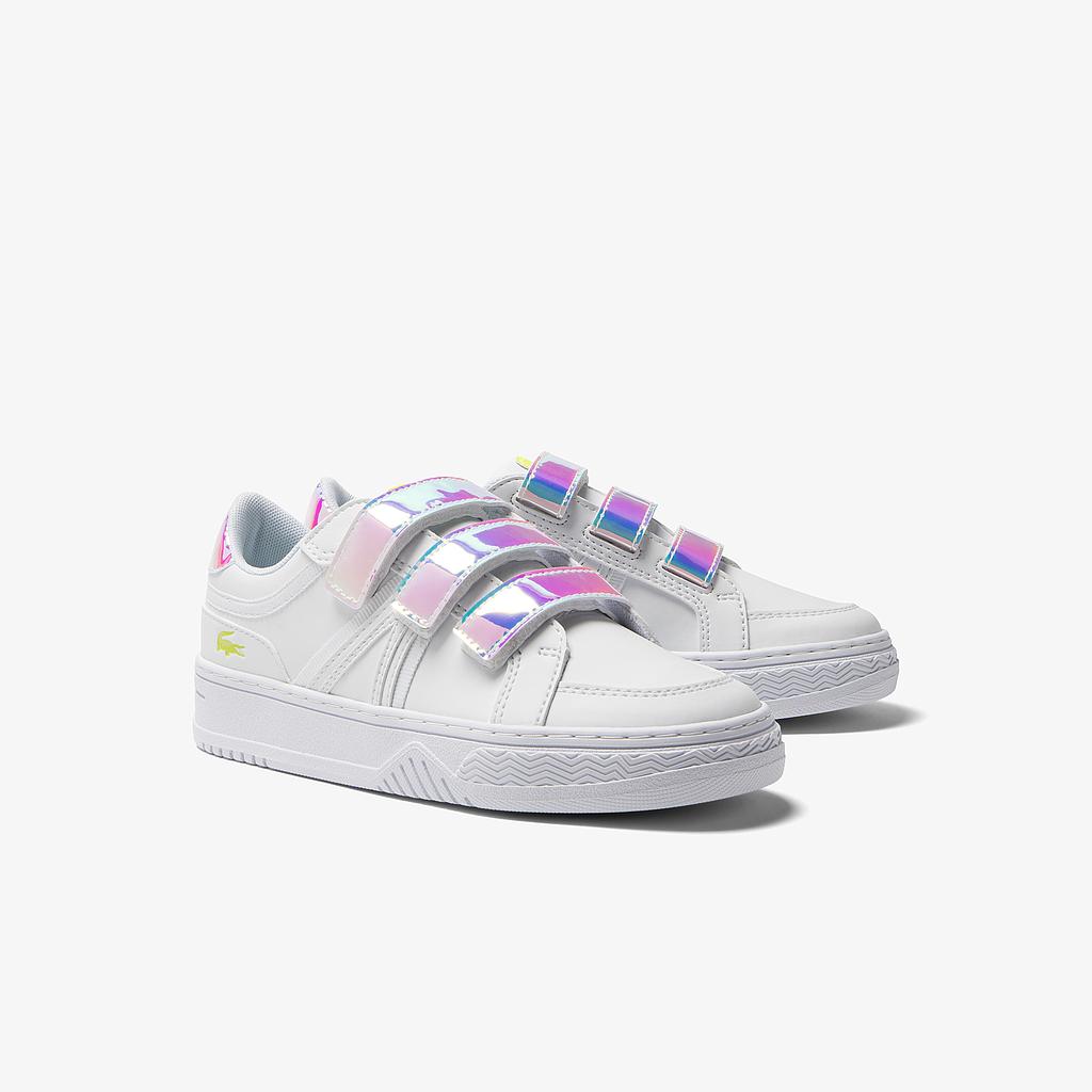 Children's Lacoste L001 Synthetic Colour Block Trainers