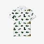 Men's Regular Fit Crocodile Print Polo