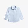 Kids' Lacoste Striped Print Oxford Cotton Shir