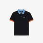 Kids' Contrast Collar Cotton Piqué Polo Shirt