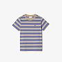 Kids' Lacoste Stripe Print Cotton Jersey T-shirt