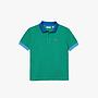 Kids' Contrast Collar Cotton Piqué Polo Shirt