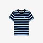 Kids' Lacoste Stripe Print Cotton Jersey T-shirt
